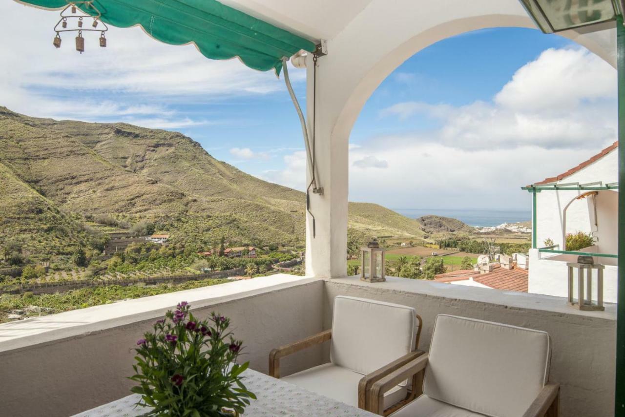 Casa Carmen Agaete Con Terraza Y Vistas Al Mar Apartment Luaran gambar